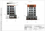 Фасады в осях 3-8, 8-3