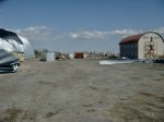 Строения на участке через шоссе