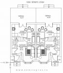 Планировка дуплекса по проекту Д-01